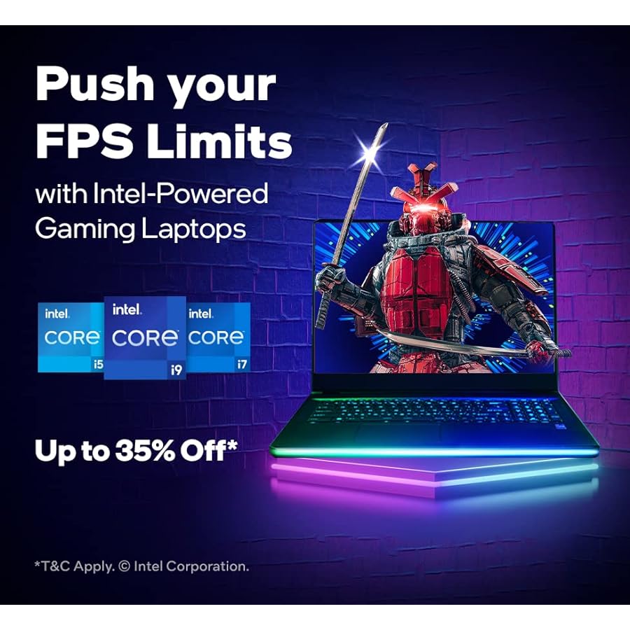 Intel Gaming Laptops 35% Off